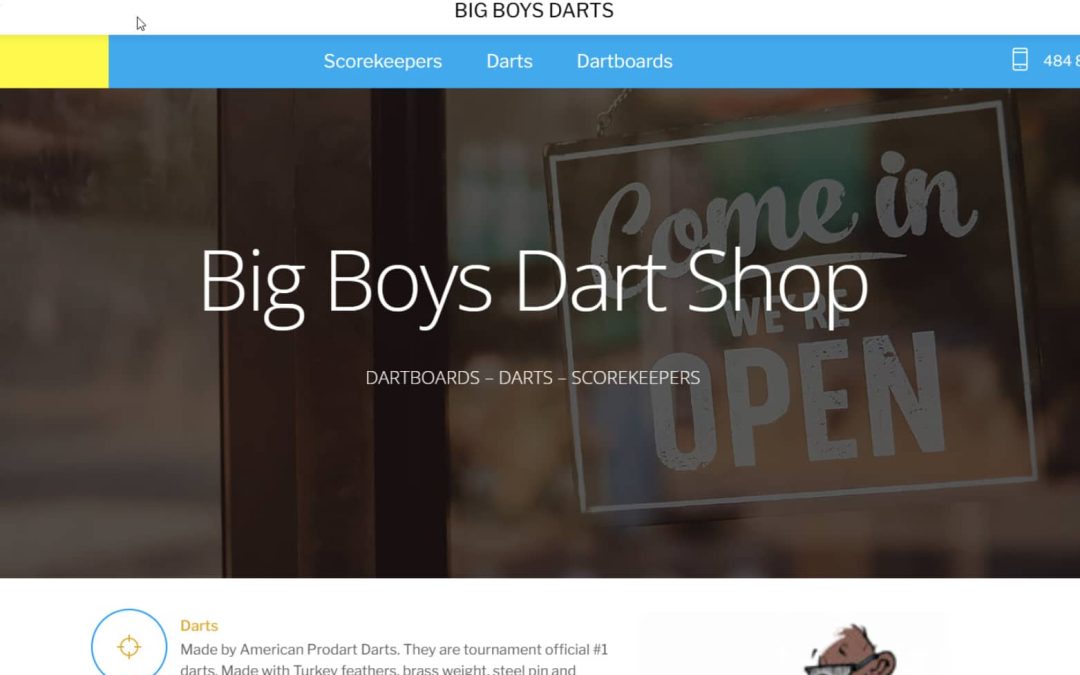 Big Boys Dart Shop